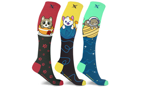 3-Pairs: XTF Expressive Maternity and Pregnancy Socks