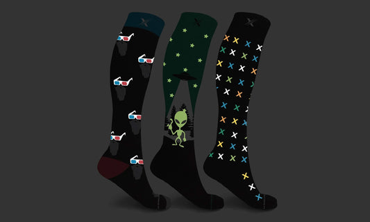 Glow in the Dark Compression Socks (3-Pairs)