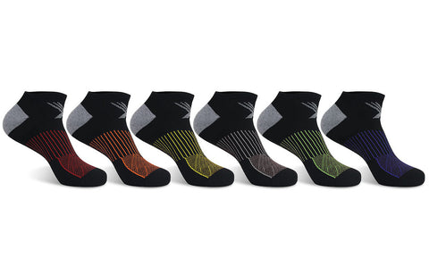 6-Pairs: XTF Everyday Ankle Length Collection Compression Socks