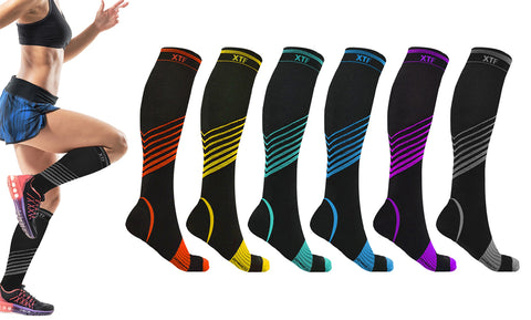 Ultra-Performance Athletic Compression Socks (6-Pairs)
