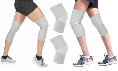 2-Pairs: Bamboo Pain-Relief Compression Knee Support Brace