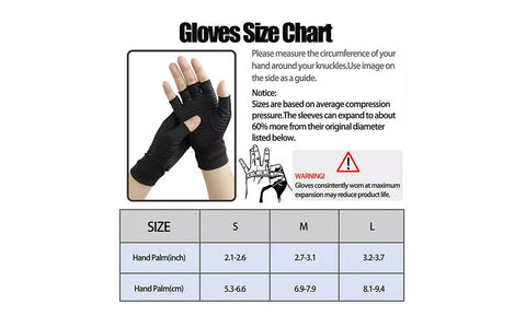 2-Pairs: Unisex Copper Infused Therapeutic Compression Gloves Set