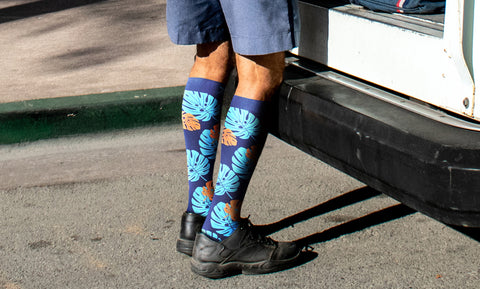 Colorful Knee High Compression Socks (3-Pairs)