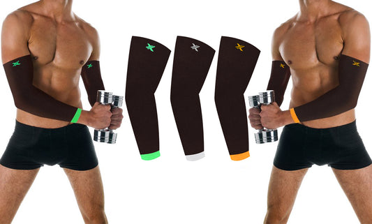 Elite Lightweight Cooling Recovery And Support Elbow Arm Sleeves Set (1-Pair)