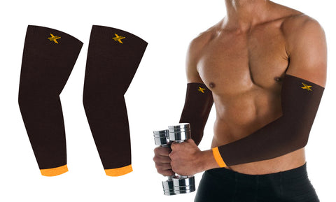 Elite Lightweight Cooling Recovery And Support Elbow Arm Sleeves Set (1-Pair)