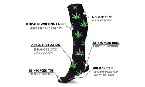 Hemp Knee High Compression Socks (1-Pair)