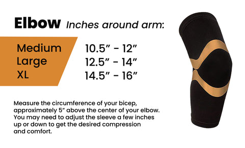 Copper Compression Support And Recovery Elbow Sleeve For Men And Women