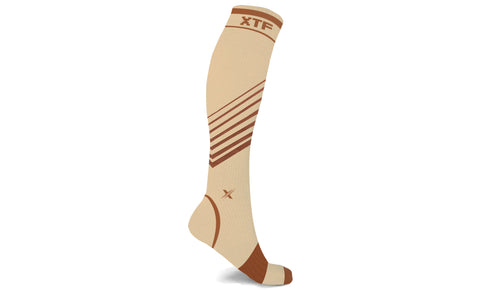 Copper Compression Striped Knee High Socks (1-Pair)