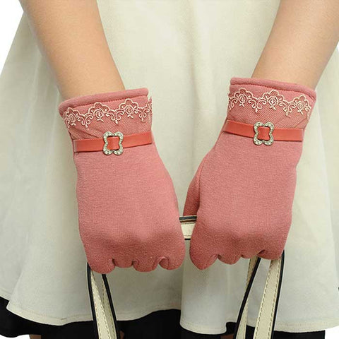 Elegant Fleece Lined Touchscreen Gloves - 6 Colors