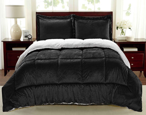 Micromink and Sherpa Comforter Set (2- or 3-Piece)