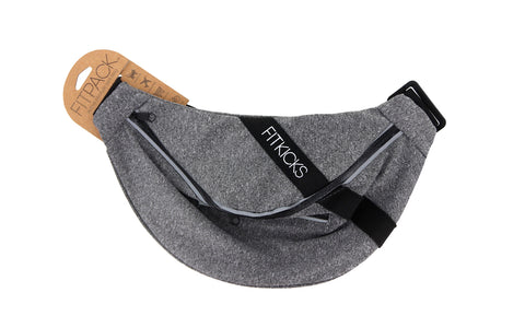 Women's Active Adjustable Fanny Pack Belt Bag with Reflective Zipper