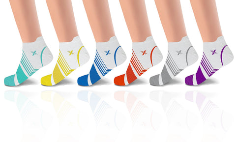 XTF Ankle-Length Graduated Compression Socks (6-Pairs)