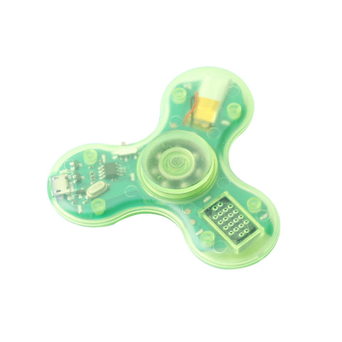 Transparent LED Spinners with Bluetooth Connectivity