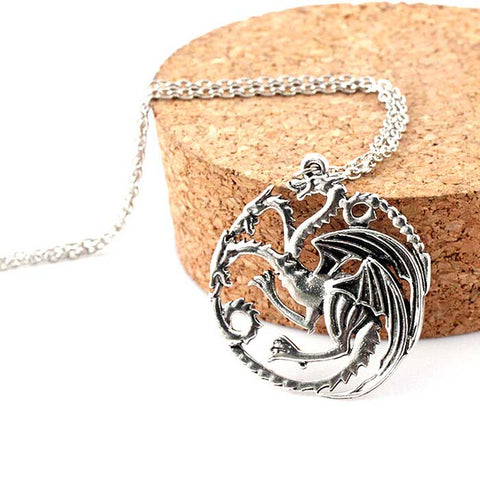 Game of Thrones "Daenerys of House Targaryen" themed Dragon Necklace