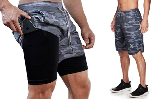 Men's Essential Lightweight Workout, Fitness and Running Shorts for Performance