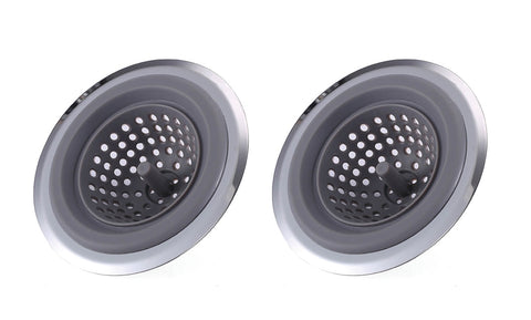 2 in 1 Clog-Free Multi-Purpose Silicone Kitchen Sink Strainer and Stopper (1 or 2-Pack)