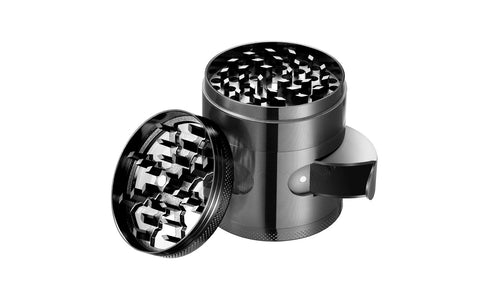 5-Piece: Flying High Titanium Herb Grinder with Easy-Access Window