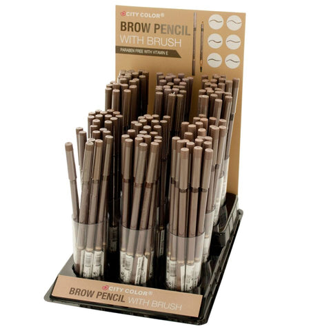 6-Pack: City Color Brow Pencil with Brush