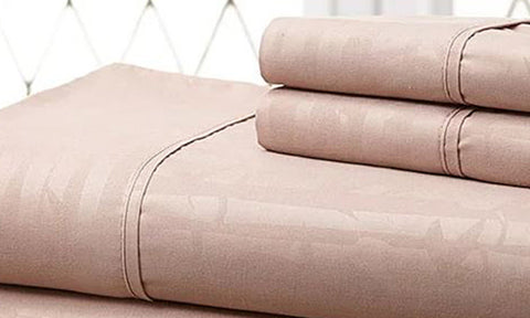 Premium Home  Super Soft Bamboo-Embossed Sheet Set (4-Piece)