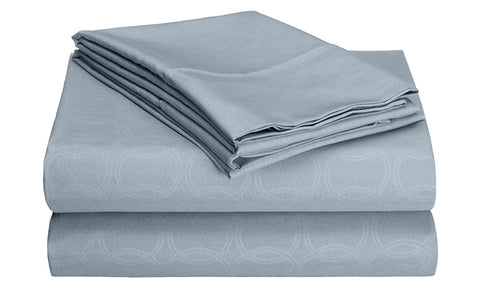 4-Piece Set: Super-Soft 1600 Series Circle Embossed Bed Sheet