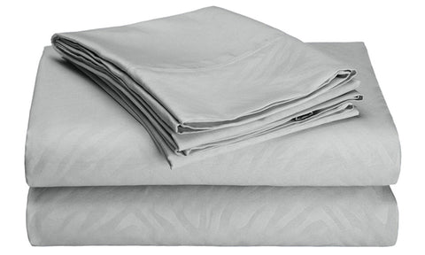 4-Piece Set: Super-Soft 1600 Series Zebra Embossed Bed Sheet