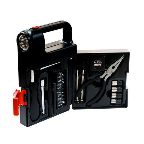 23-Piece Tool Box Set with Built-in Flashlight