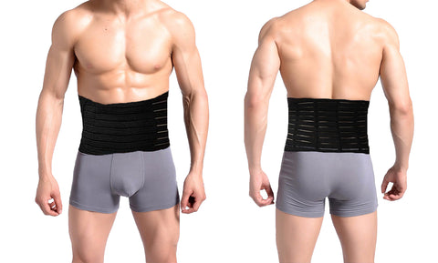 Men's Adjustable Waist Slimming Trimmer And Training Belt Sweat Sauna Slim Belly Belt Abdominal Waist Trainer,Increased Core Stability
