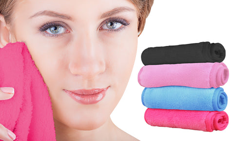 Reusable Facial Cleansing Towel and Makeup-Remover Cloth (4 or 8-Pack)