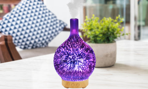 3D Changing Led Lights Aromatherapy Essential Oil Diffuser