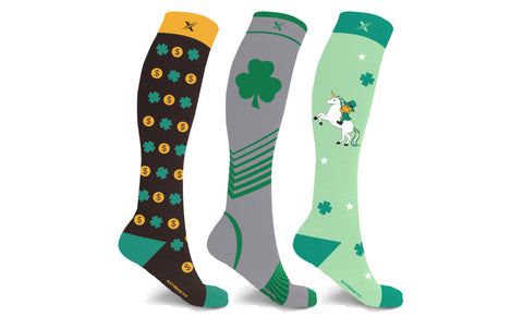 St. Patrick's Day Celebration Compression Socks (3-Pairs)