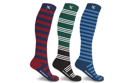 Unsiex Knee-High Compression Socks Collection (3-Pairs or 6-Pairs)
