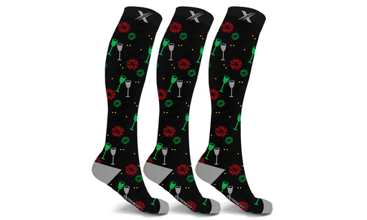 Holiday Collection Knee High Compression Socks