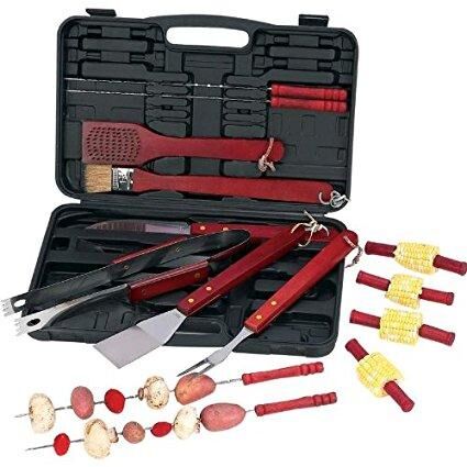 19-Piece BBQ Tool Set With Case