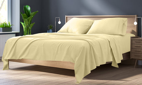 Premium Home 1800 TC Series Wrinkle Free Organic Bamboo Bed Sheets Set (4-Piece)