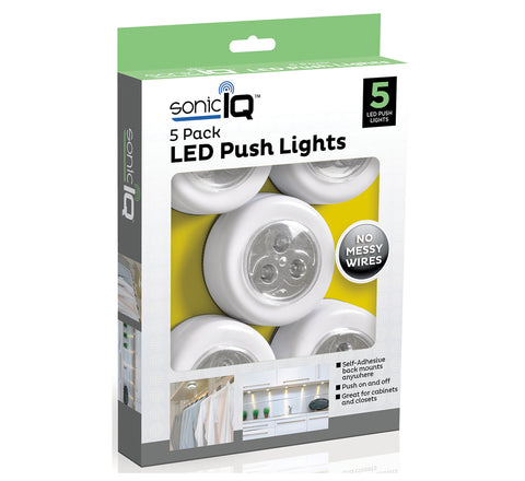 5-Pack: LED Push Lights