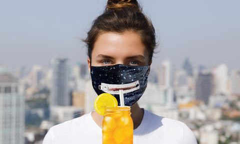 3-Pack: Zipper Reusable Cotton Face Mask for Everyday Use