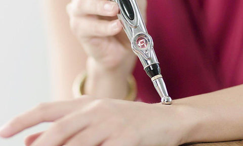 Magnetic Electric Acupuncture Meridians Laser Therapy Heal Massage Pen