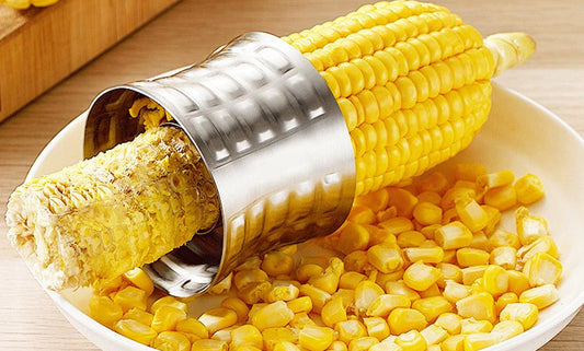 Quick Corn Cob Cutter And Peeling Ring (1- Or 2-Pack)