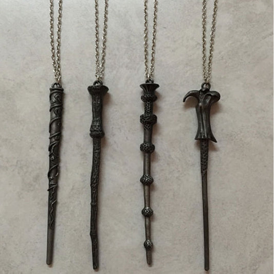 4-Pack : Magic Wand Necklace and Keychain