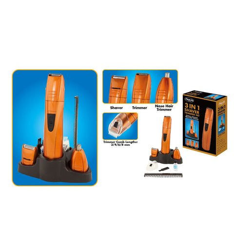 3-in-1 Shaver and Trimmer Set - COPPER