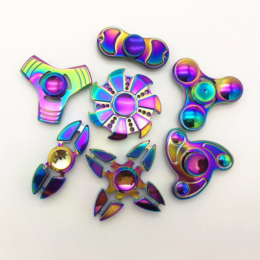 Rainbow Disc Fidgety Spinner - Assorted Designs