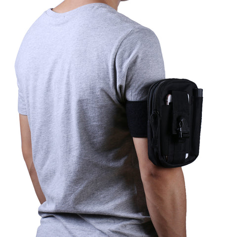 Universal Outdoor EDC Belt Waist Bag Tactical Pouch Phone Pocket Pack Black
