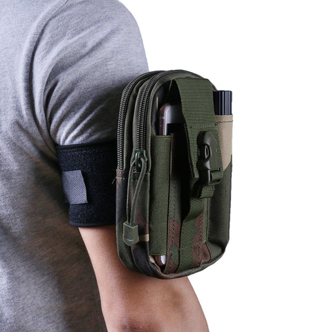 Universal Outdoor EDC Belt Waist Bag Tactical Pouch Phone Pocket Pack Black