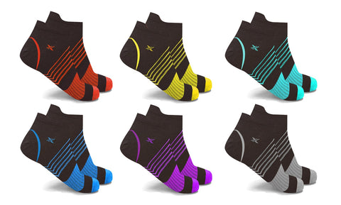 XTF Ankle-Length Graduated Compression Socks (6-Pairs)