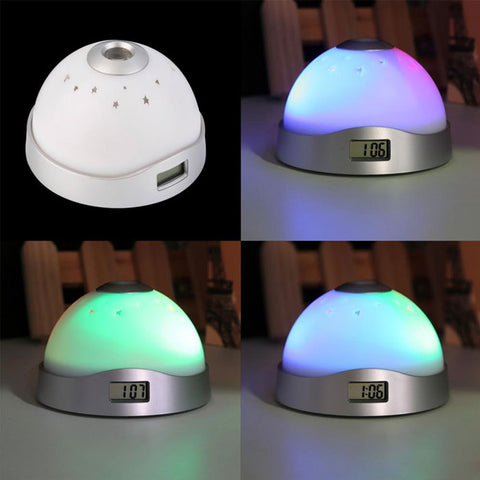 Color-Changing LED Projector Alarm Clock
