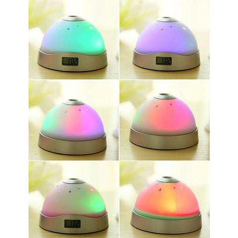 Color-Changing LED Projector Alarm Clock
