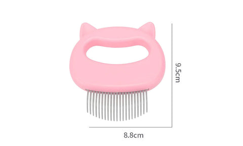 2-Pack: Pet Hair Removal and Massaging Shell Comb Brush  for Grooming and Shedding