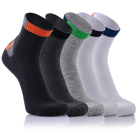 5-Pairs : All Day Relief Crew Length Compression Socks
