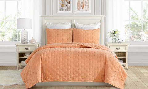 Oversized Dotted Quilted Coverlet Set (2- or 3-Piece)