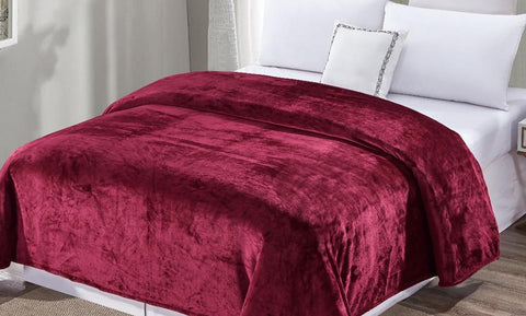 Luxury Home Oversized Micro Plush Solid Blanket